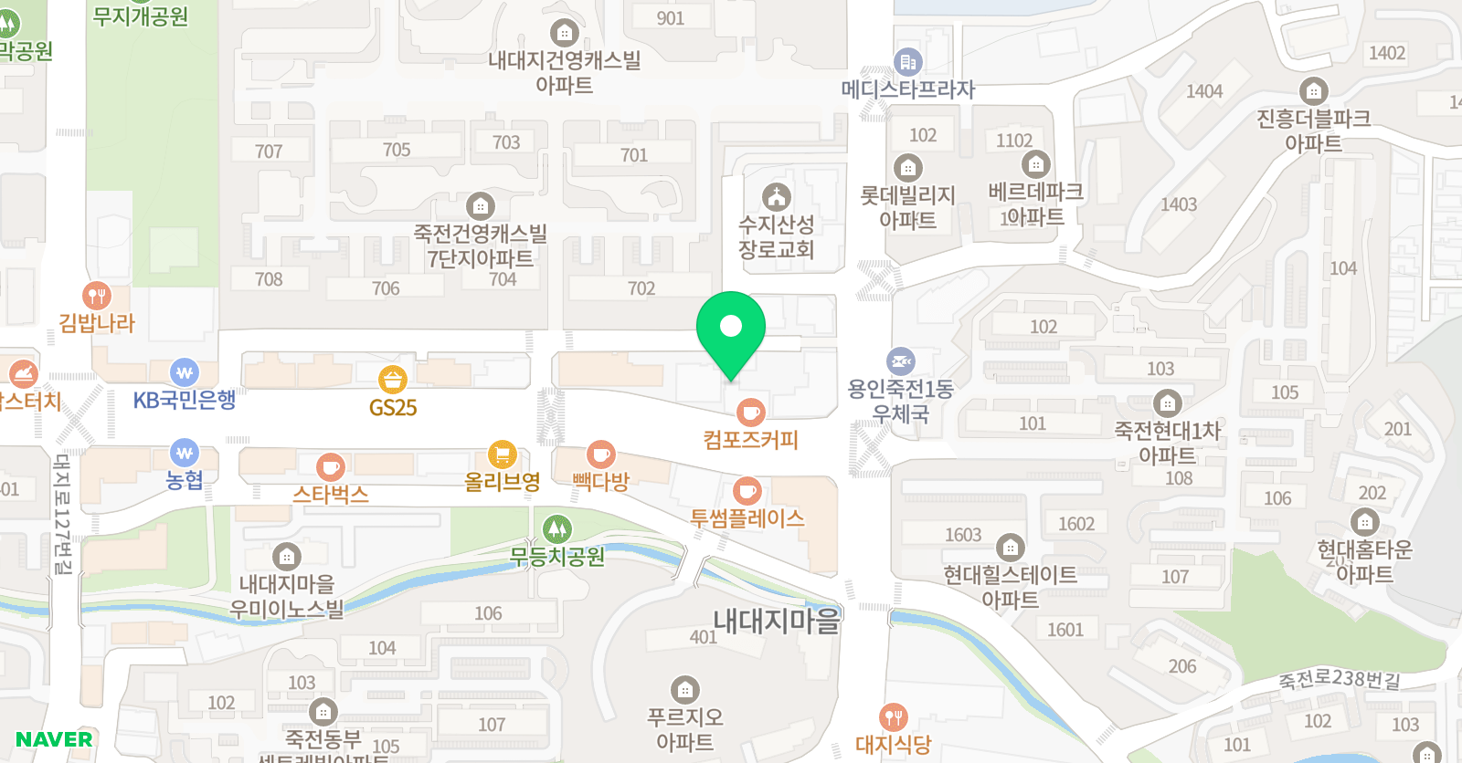 바인숲 음악학원 위치