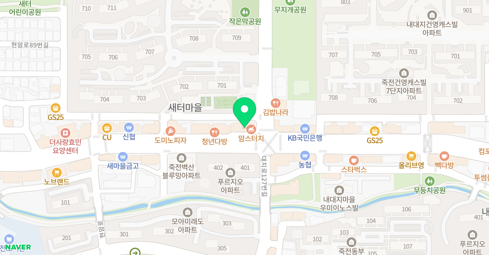 죽전 파워 점핑 줄넘기 위치