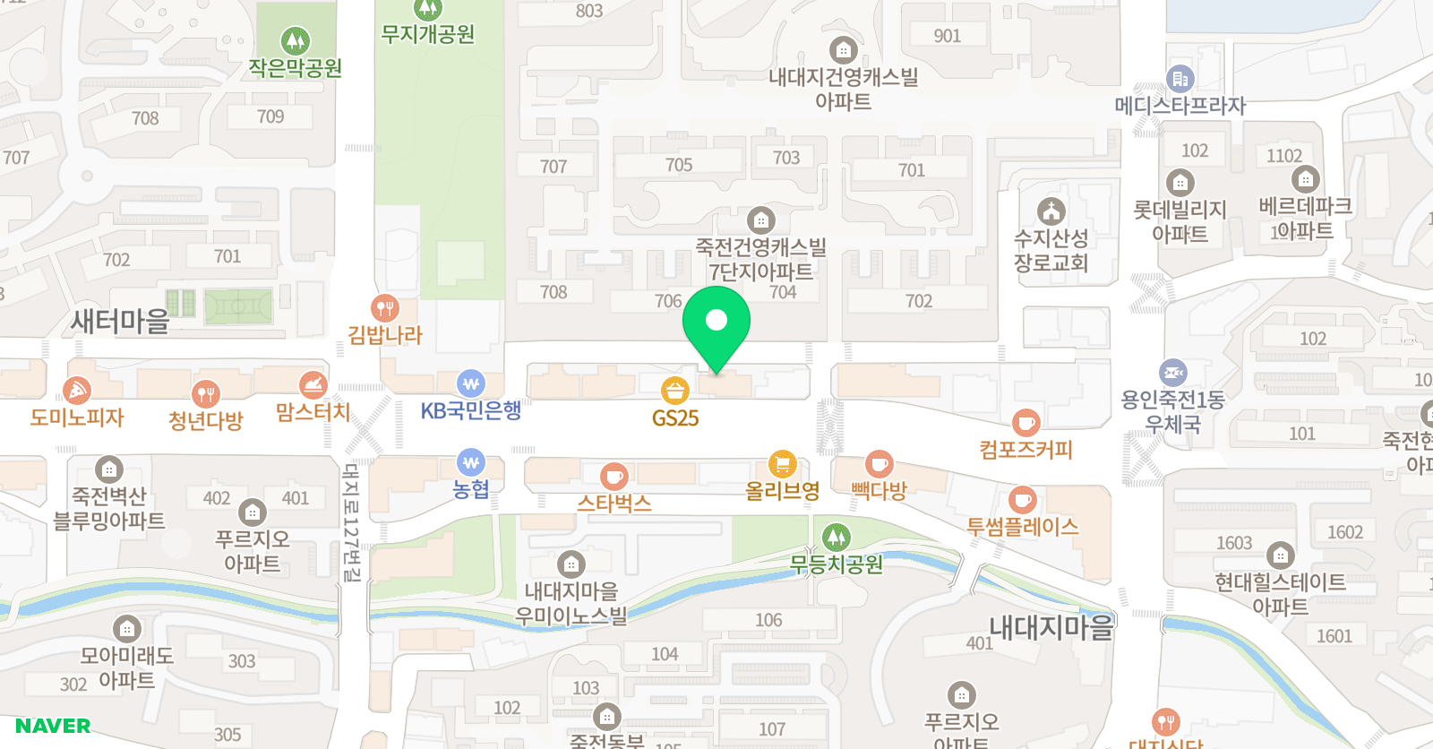 윌그로우 어학원 죽전캠퍼스 위치