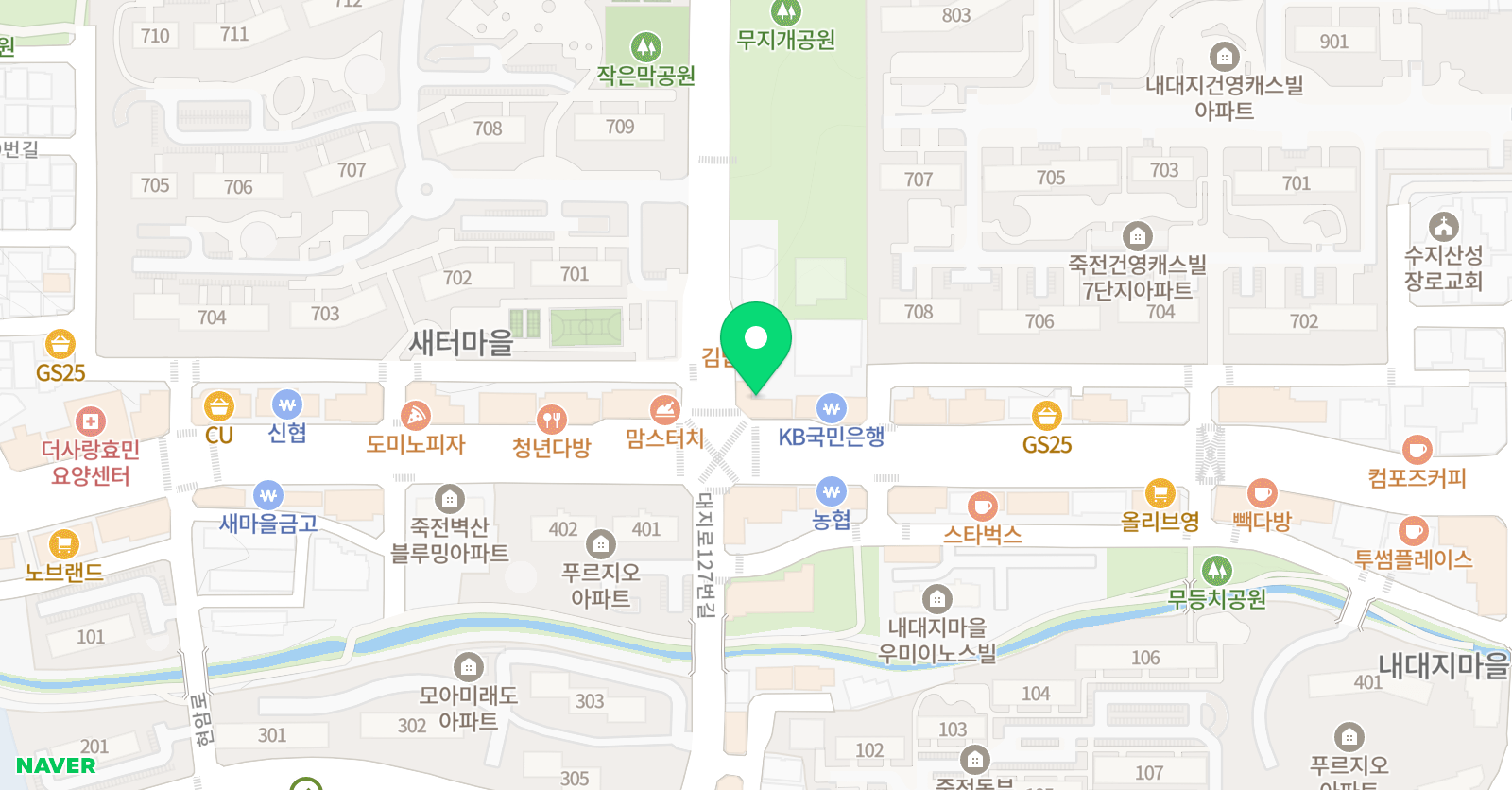바퀴달린그림책 죽전센터 위치