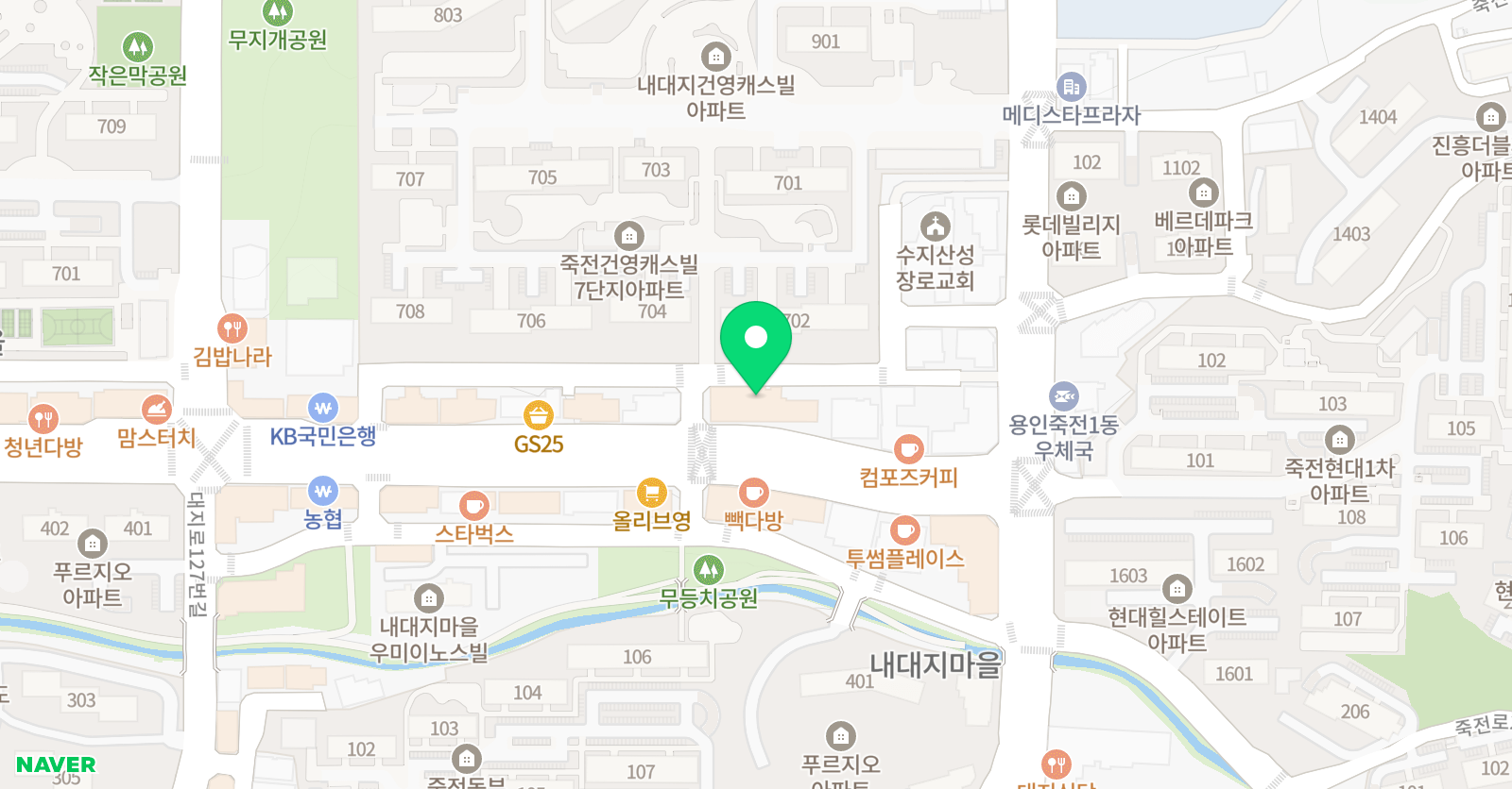 산다라 재활요가 위치
