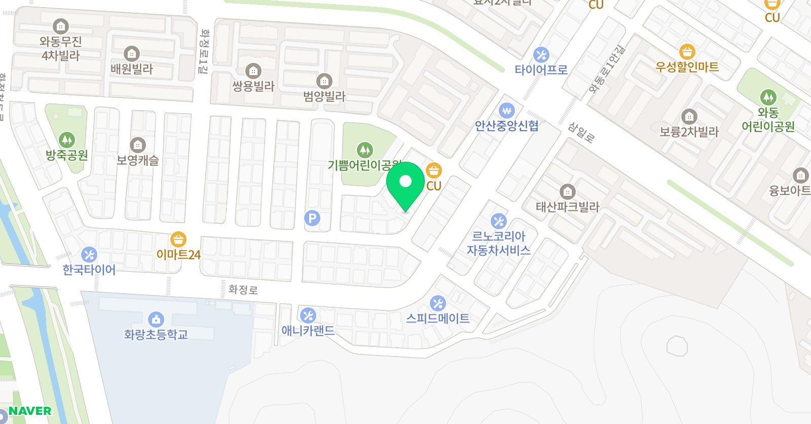 안산예술음악학원 위치