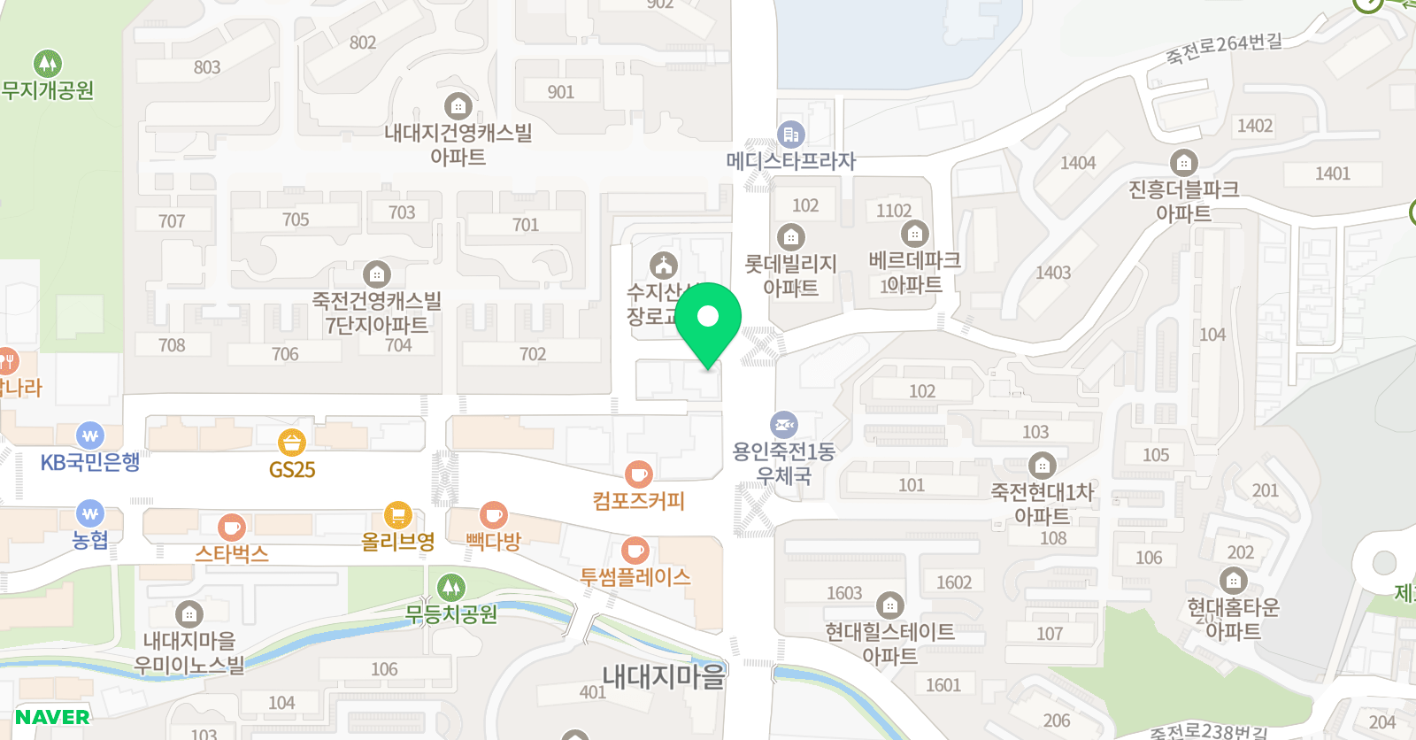 홍쌤 수학학원 위치
