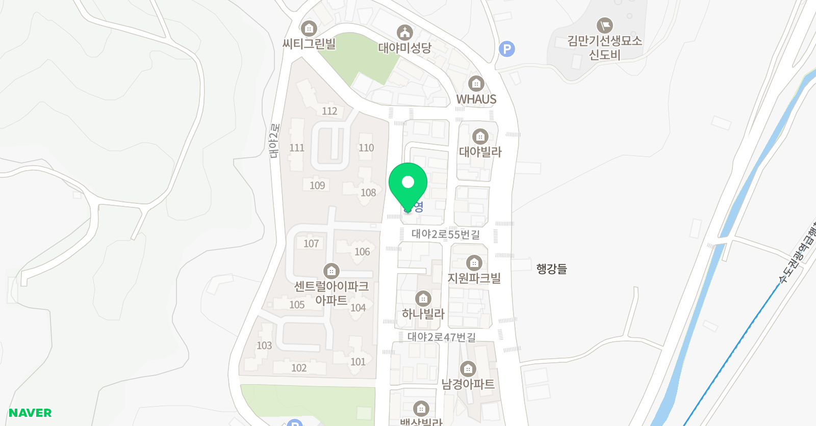 그랑주떼발레아카데미 학원 위치