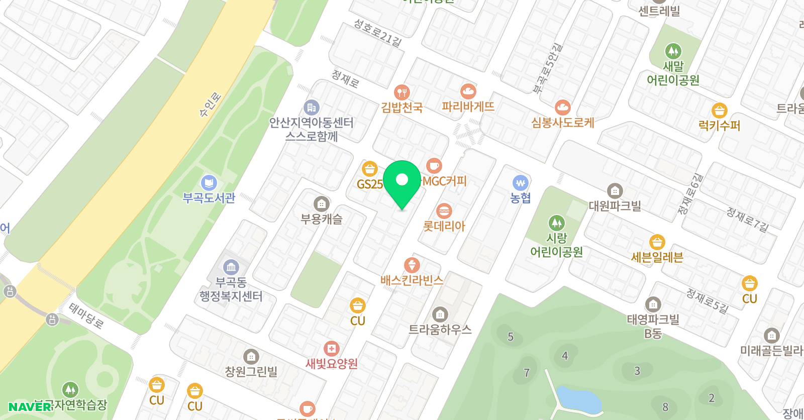 코코모미술피아노학원 위치