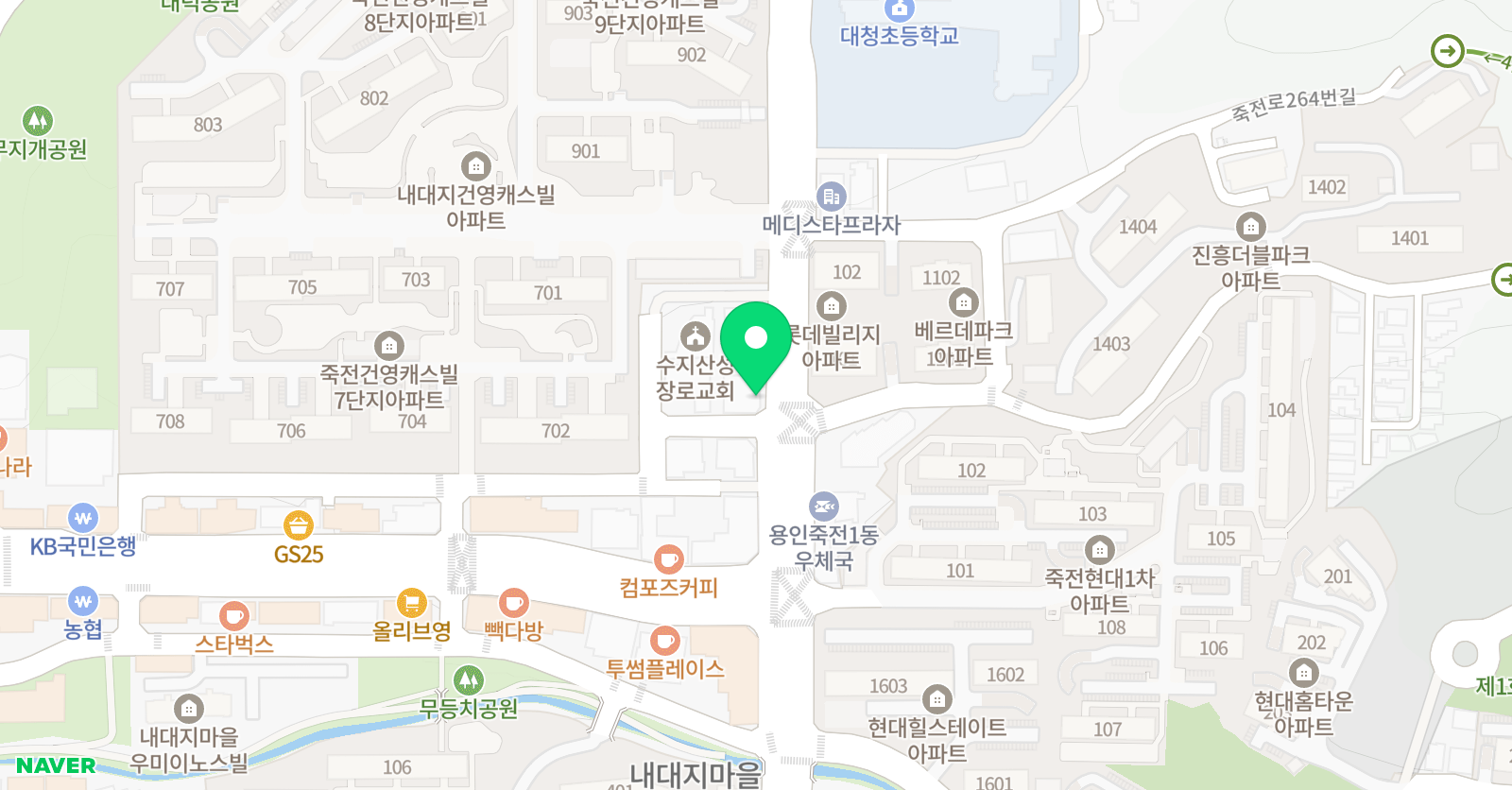 와와 학습코칭센터 죽전점 위치