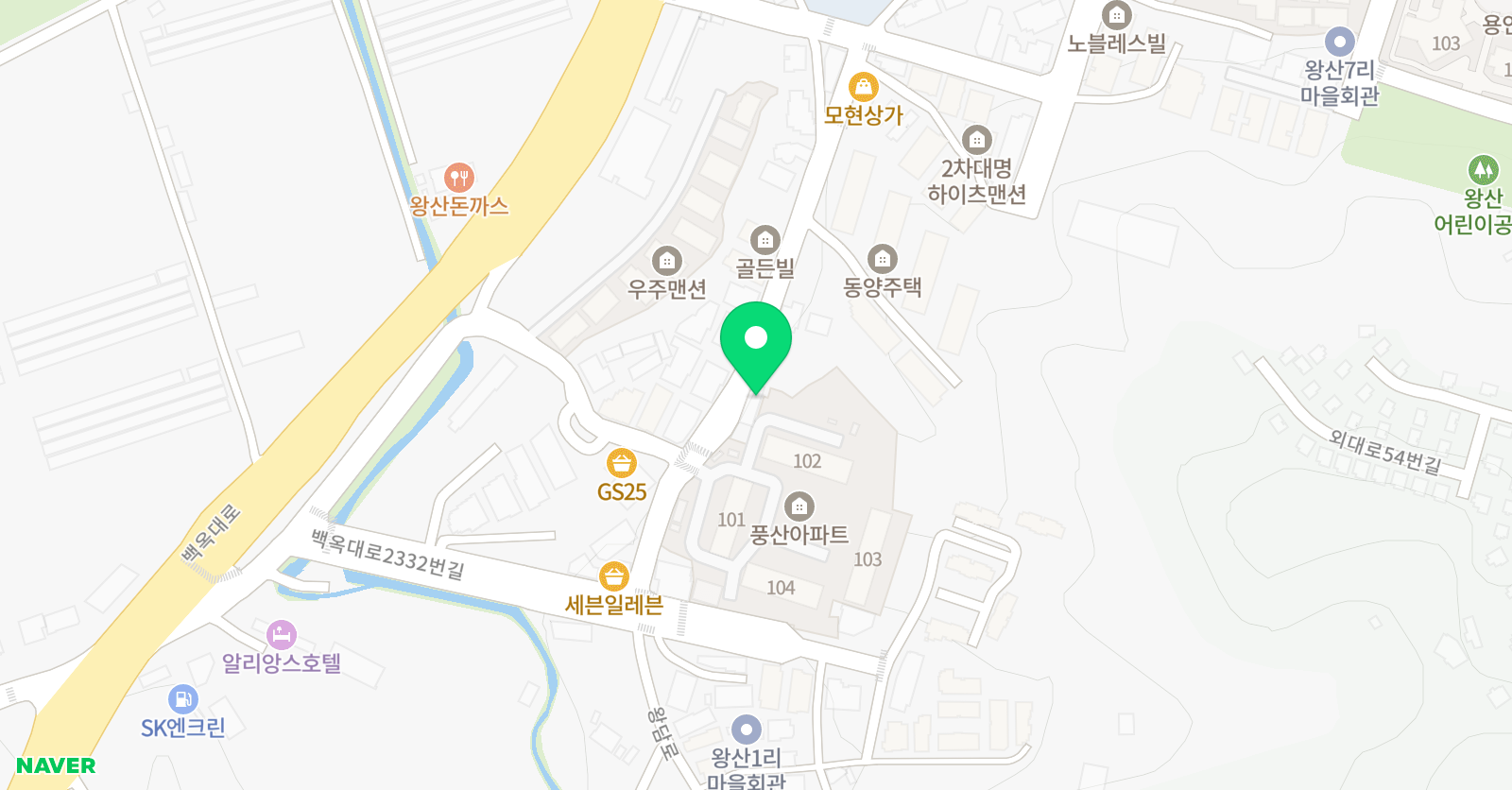 힘찬 태권도 위치