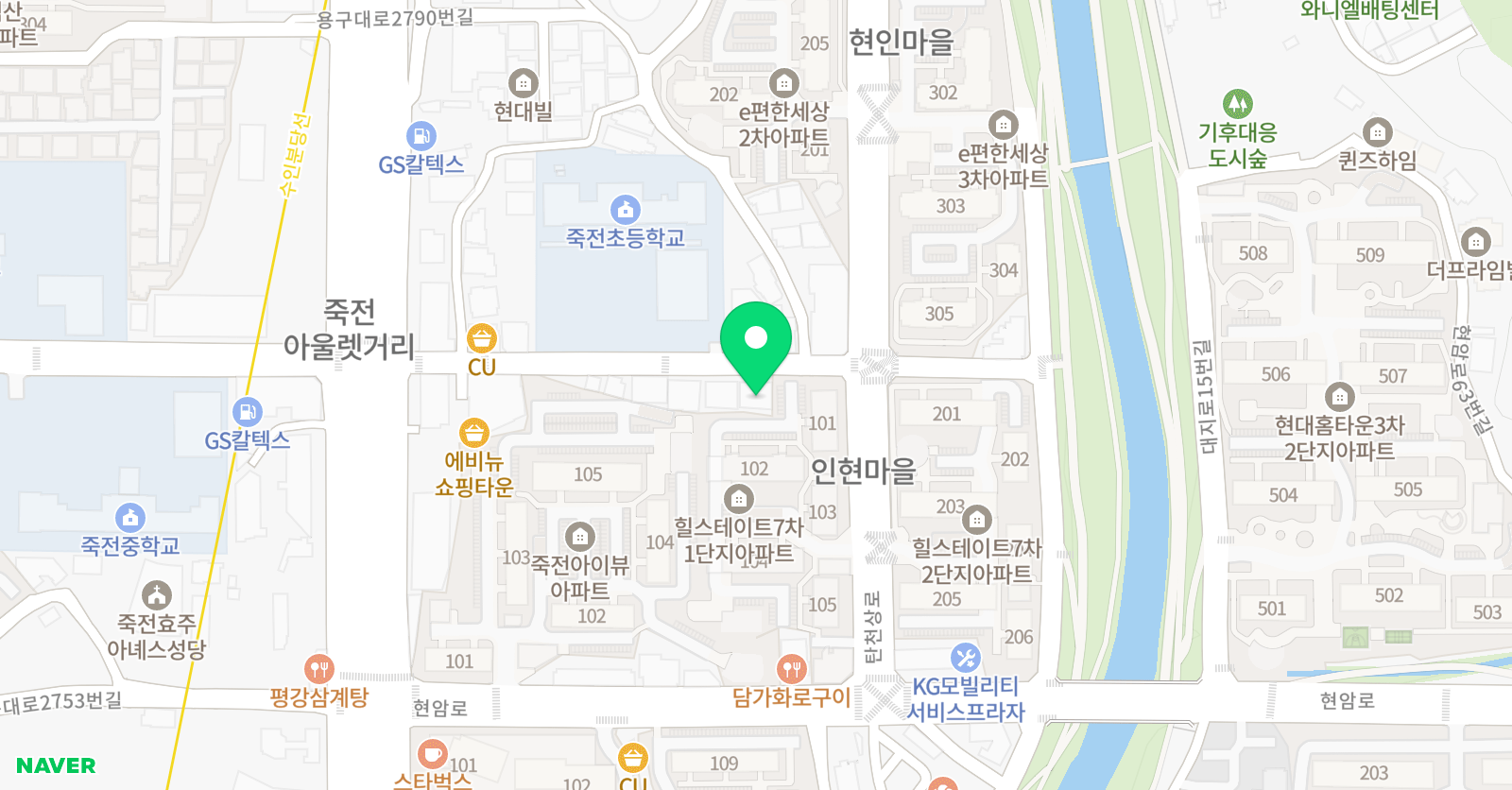 미래엔 생각in 수학학원 위치