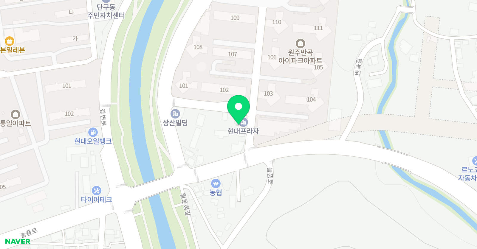 반곡 디안 음악학원 위치