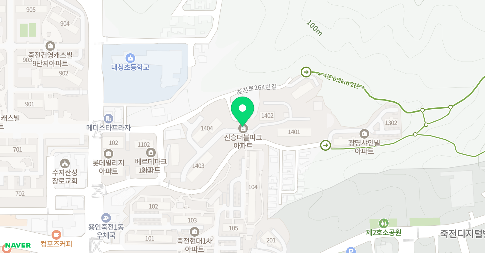 유니팝 용인죽전센터 위치