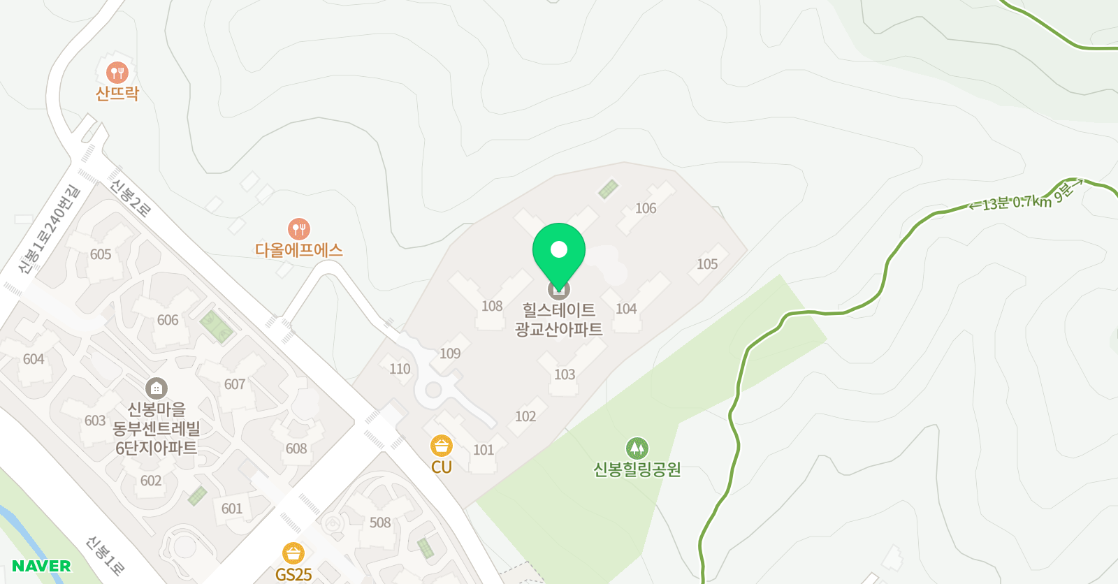 신봉 온책 독서홈클럽 위치
