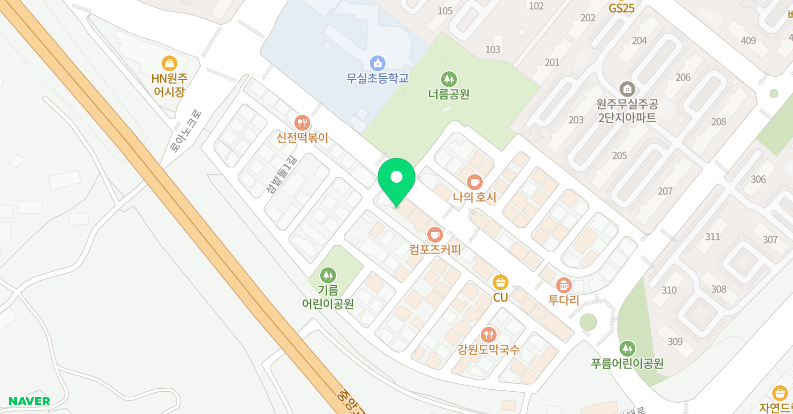 일취월장 국어논술학원 원주점 위치
