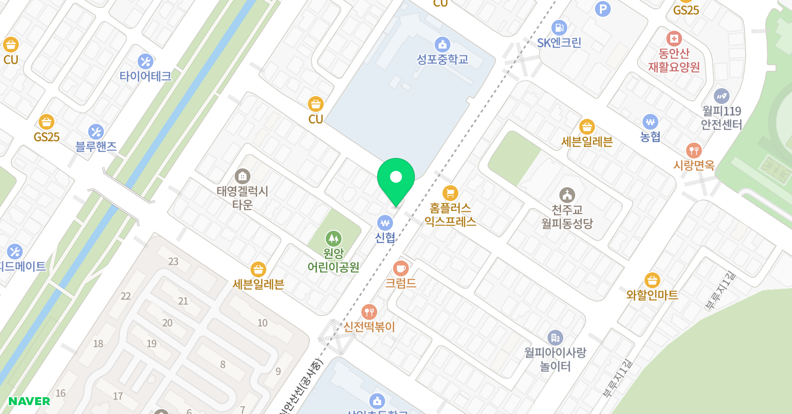 올리고 영수학원 위치