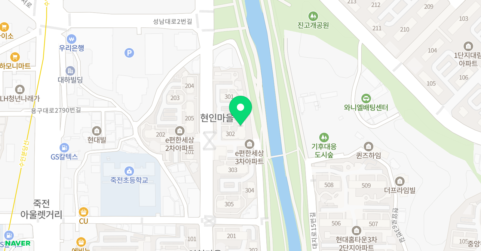 경희대석사 정진 태권도장 위치