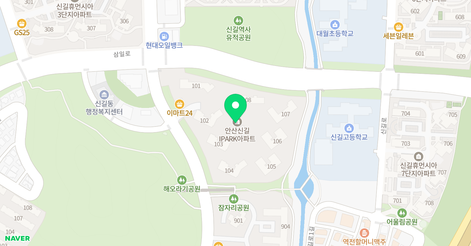 윤선생우리집앞 영어교실 안산아이파크공부방 위치