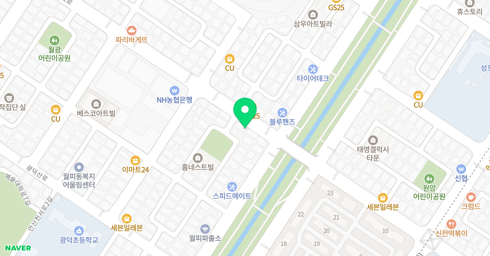 삼성 영어수학전문학원 월피캠퍼스 위치
