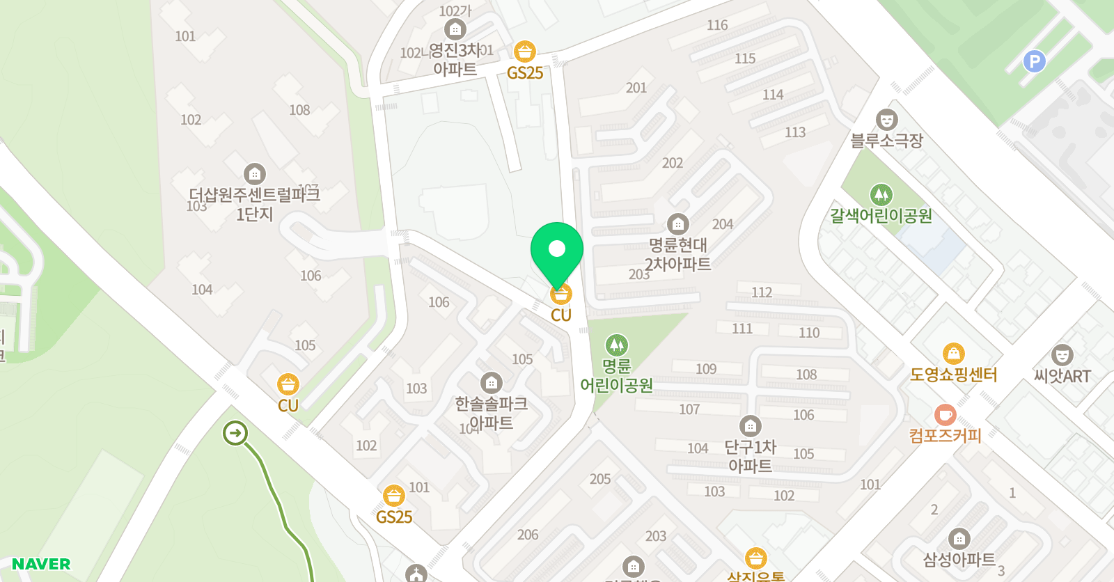 기탄사고력교실 무실더샵1단지교실 위치