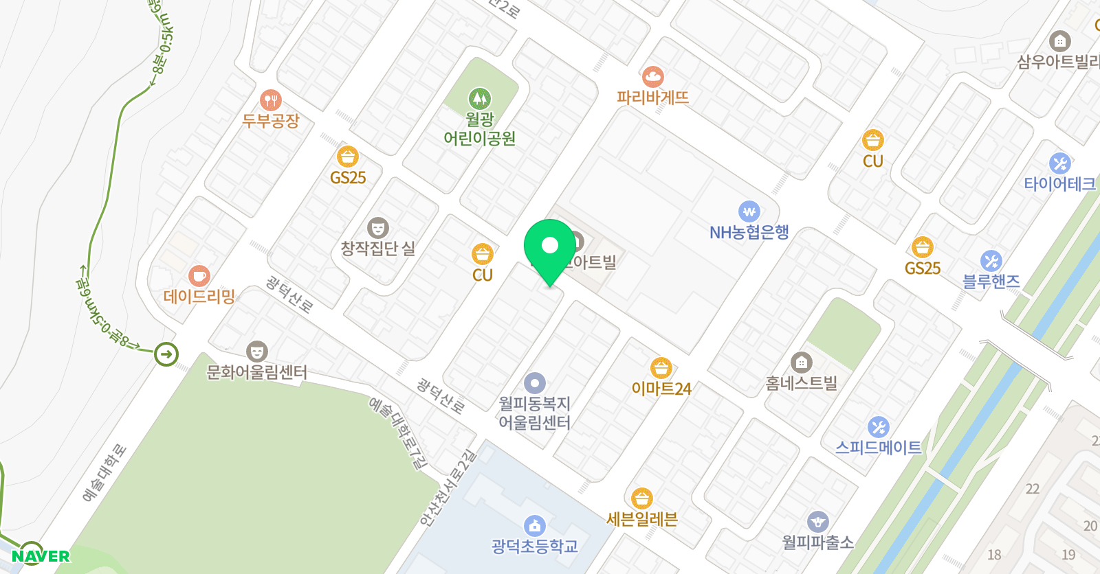 STS 영어수학 학원 위치