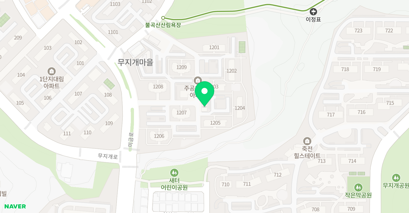 아소비 분당무지개마을점 위치