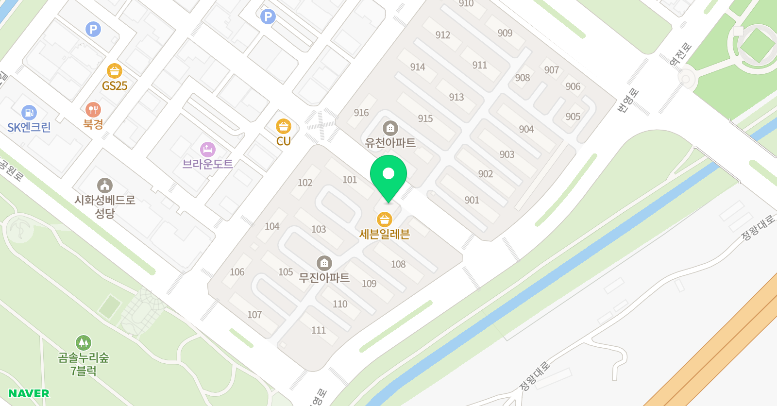 명문아이네트 학원 위치