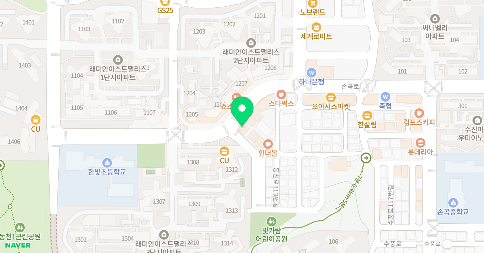 오른 어학원 위치