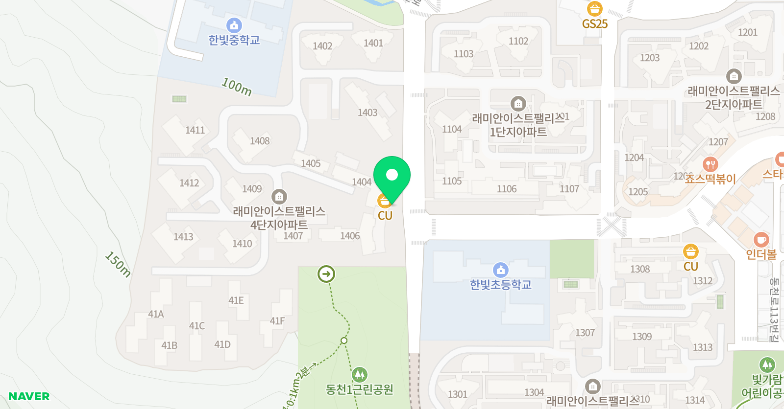 프로매쓰 수학교습소 동천 위치