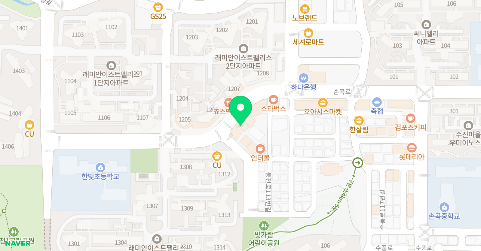 아소 음악학원 위치