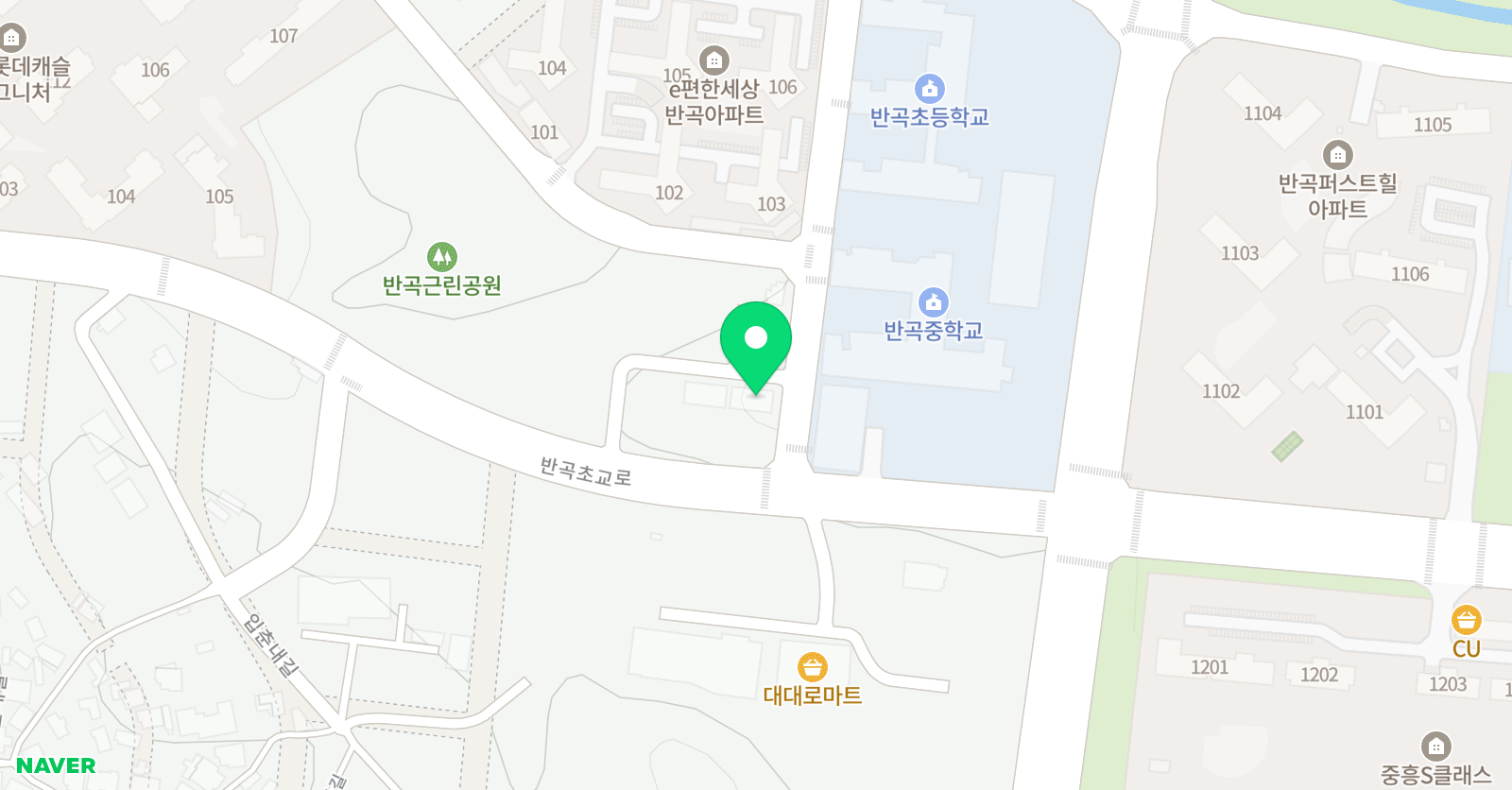 아소비 원주반곡혁신 학원 위치
