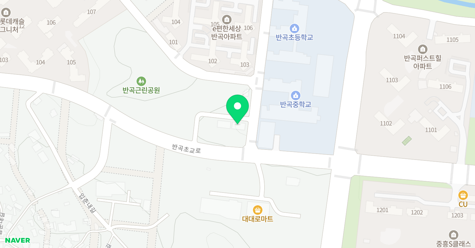 수학세상 학원 위치
