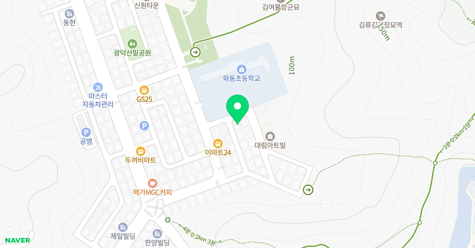 차오름 태권도 위치