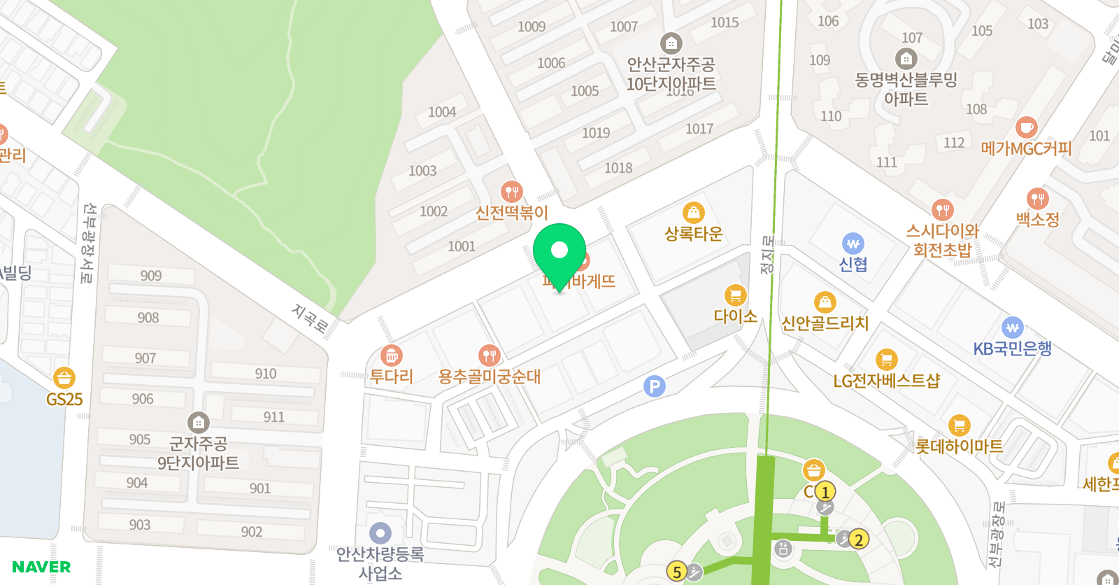 짱가 체육교실 위치