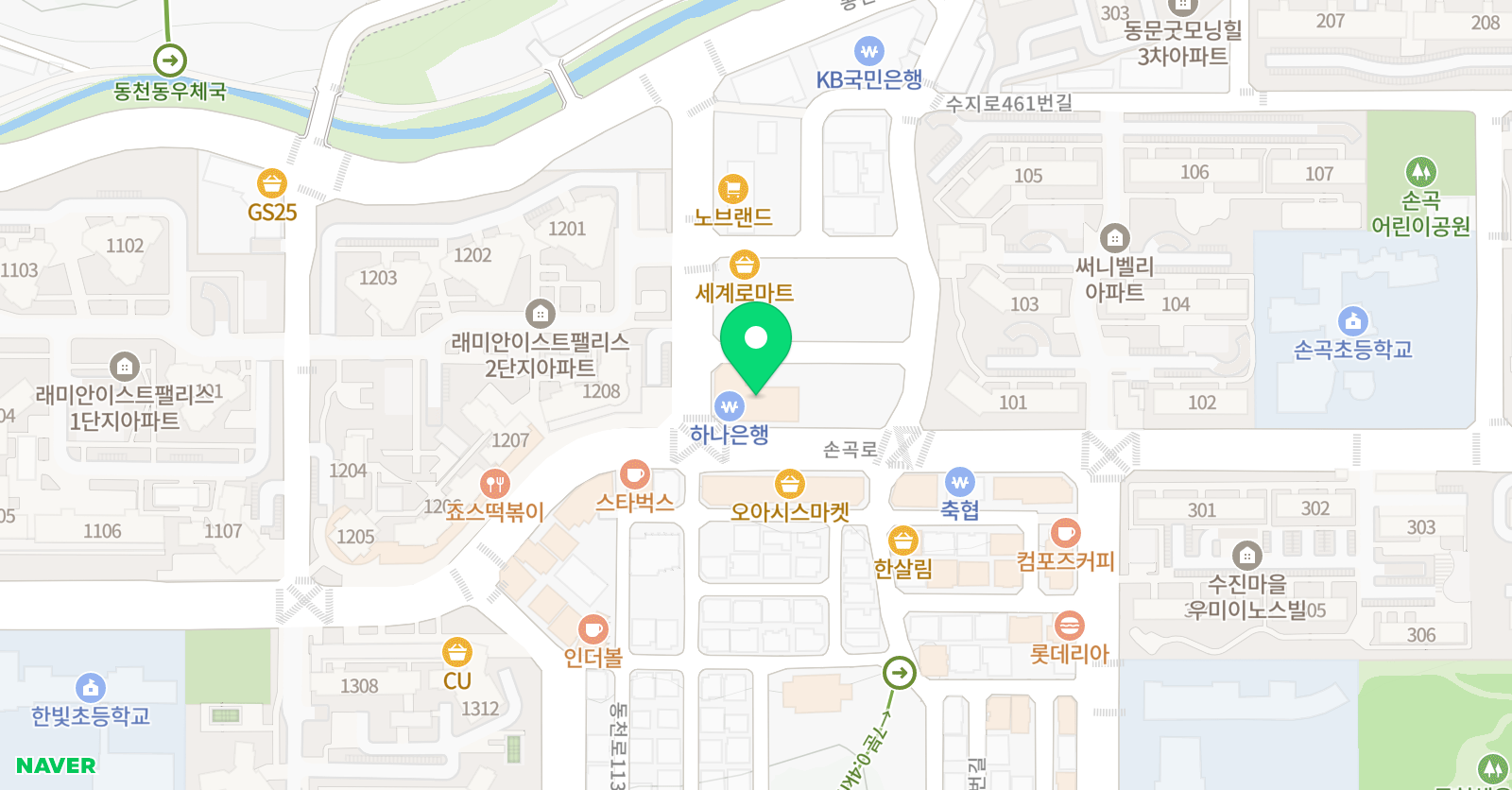 최상위권 수학영어학원 수지관 위치