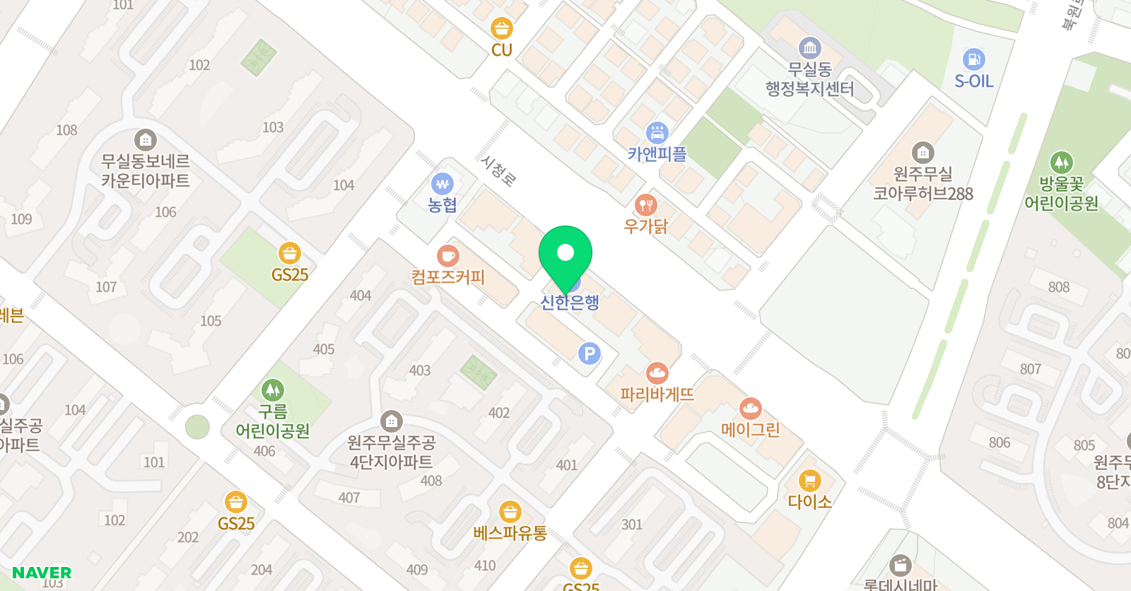 홍인 학원 위치
