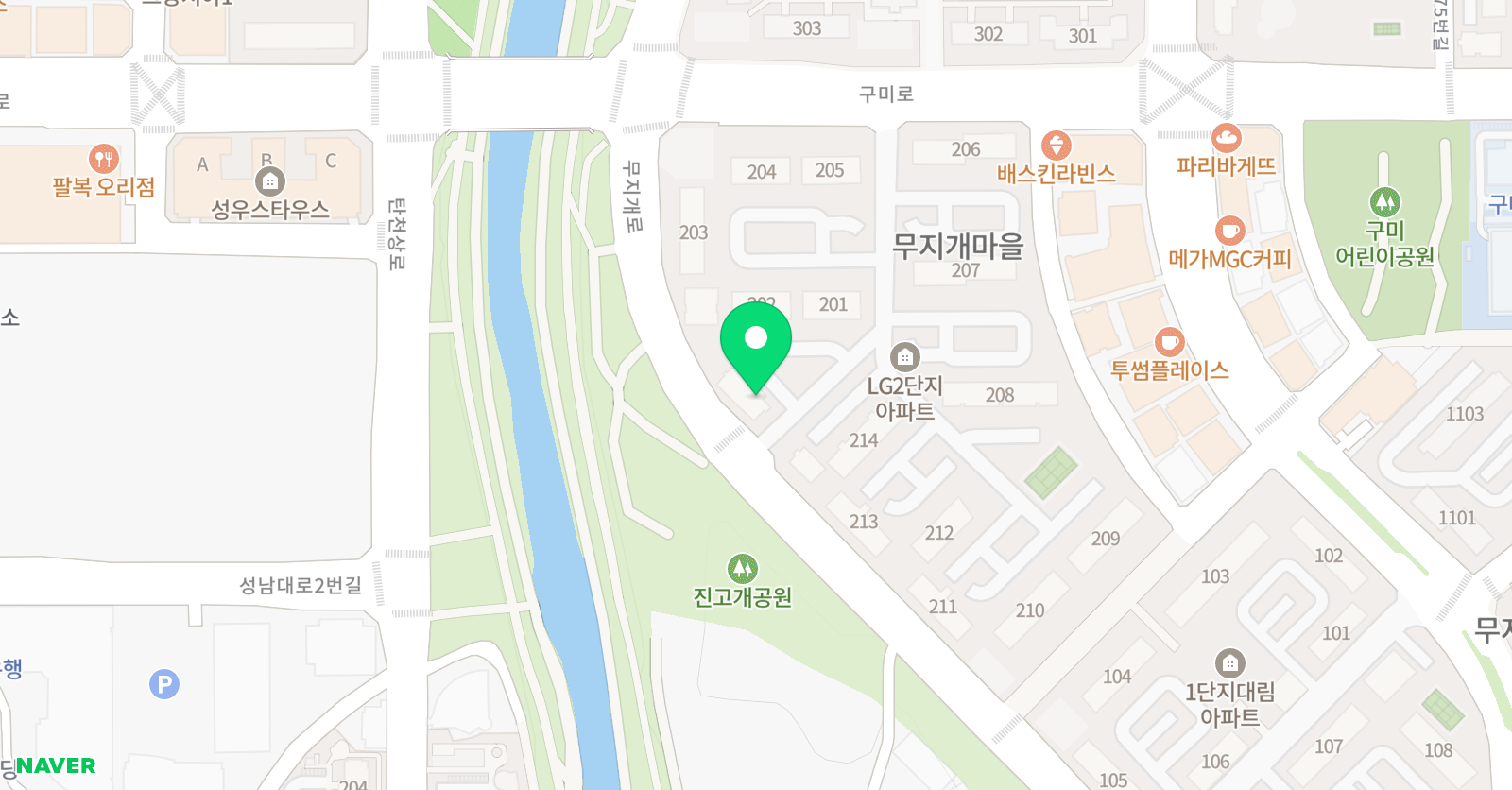 꽃구름 미술 위치