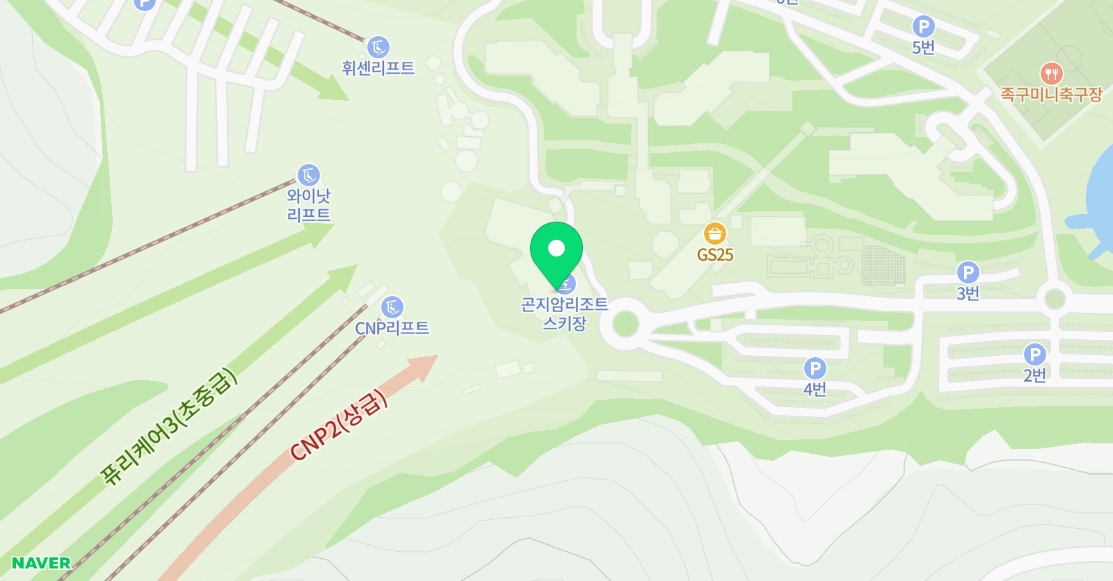 로렌 어린이 스키학교 곤지암점 위치