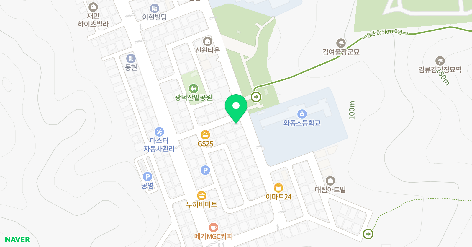 으뜸 보습학원 위치