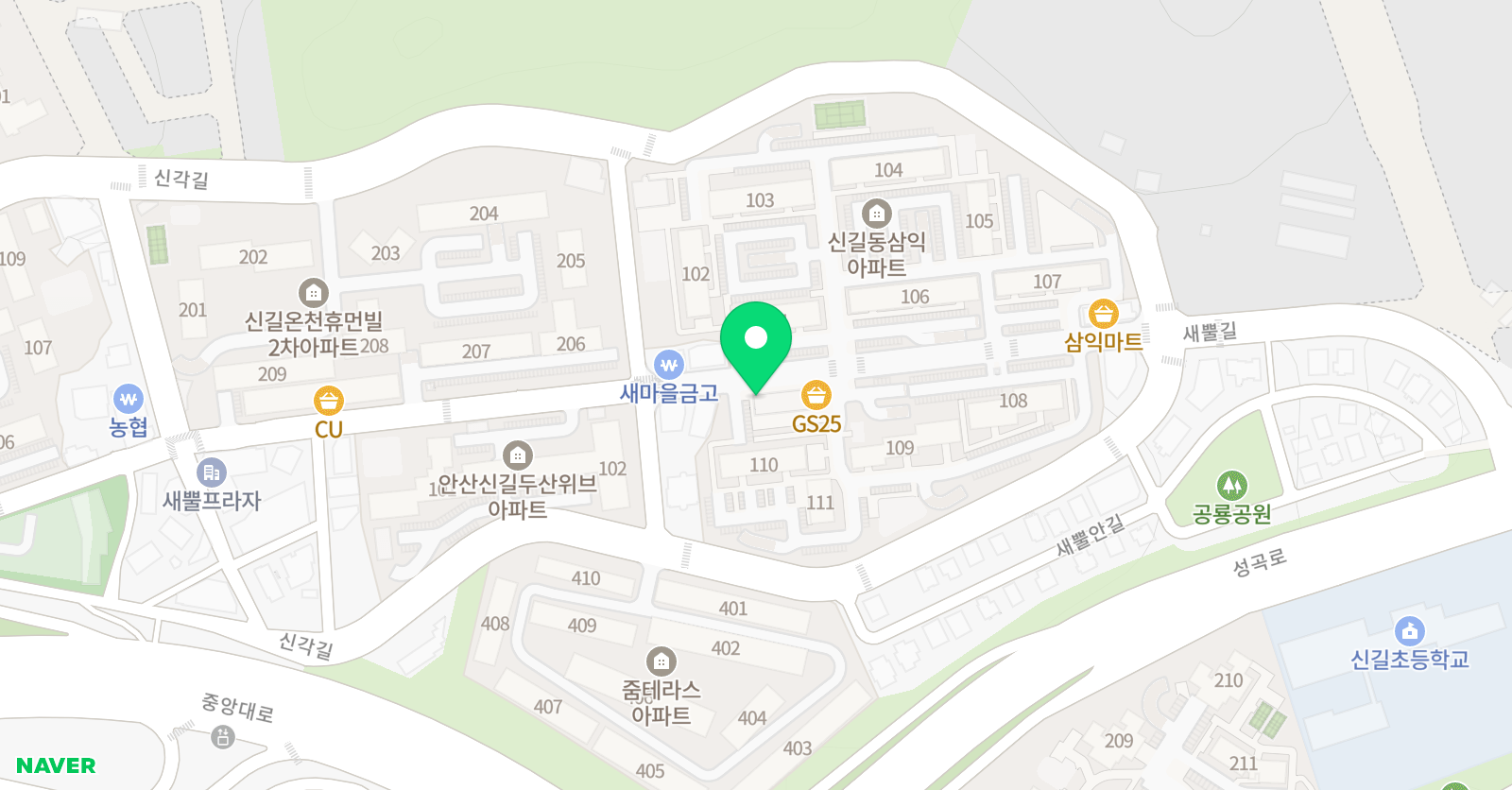 달콤뮤직 음악학원 위치