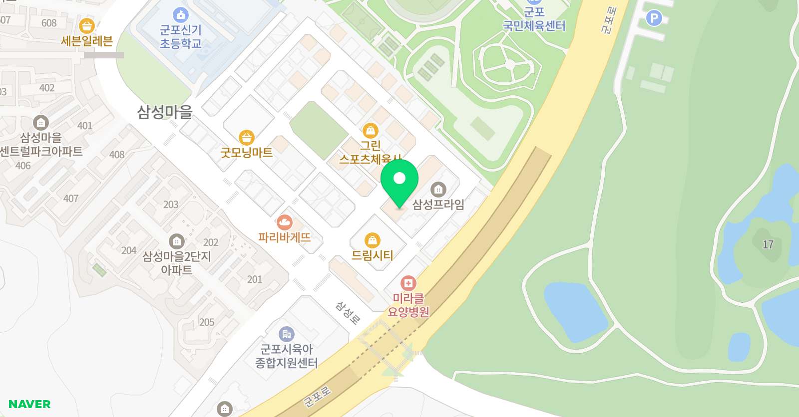 신기k 타이거즈 태권도 위치