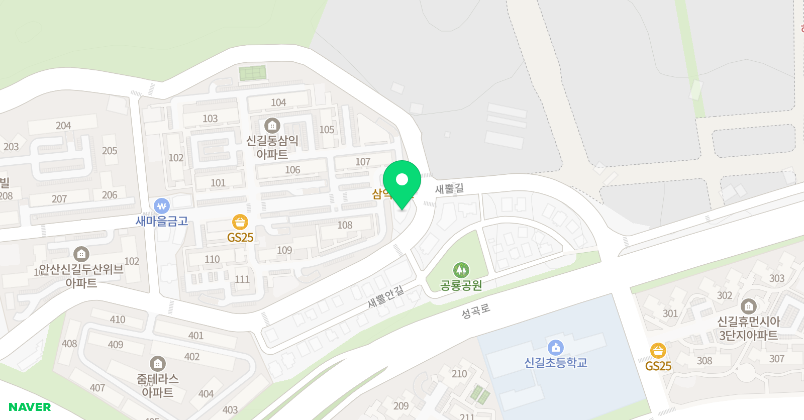 이앤엠 영어수학학원 위치