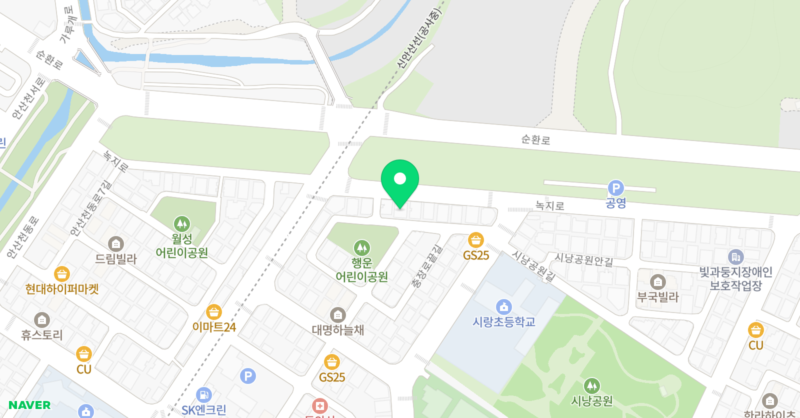 진 학원 위치