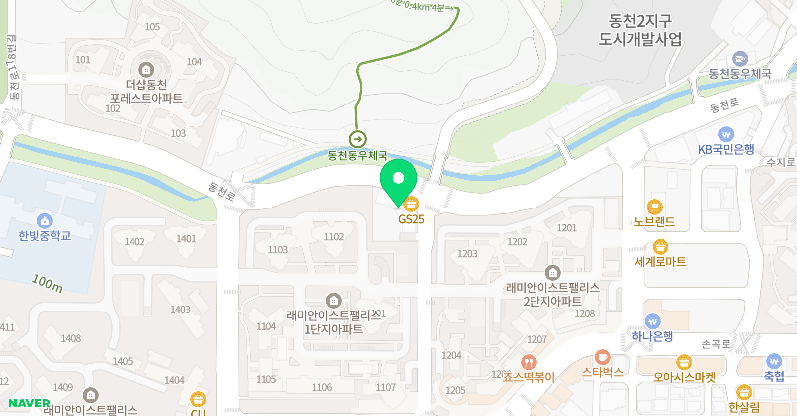 GL 영어학원 위치