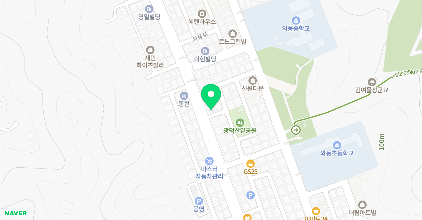 나라찬 태권도장 위치
