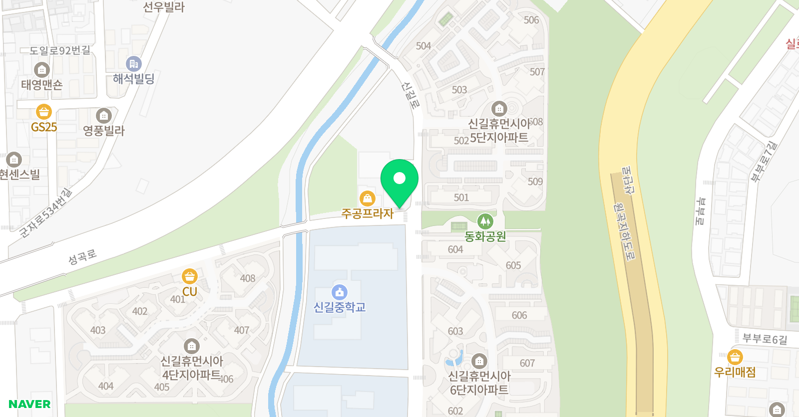 스마트해법 영어 상승학원 위치