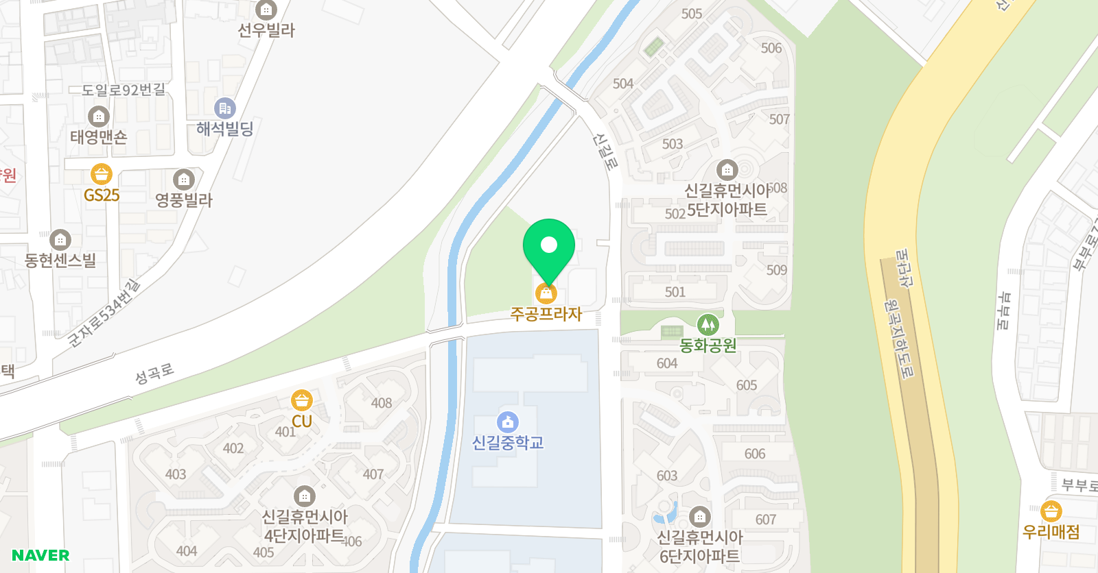 스마트해법 영어 에이스해법 학원점 위치