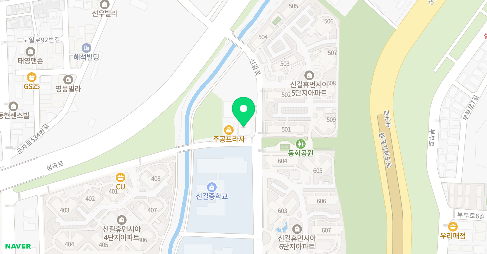 대월 아카데미 학원 위치