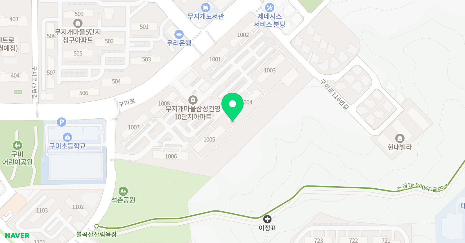 정법 수학학원 위치