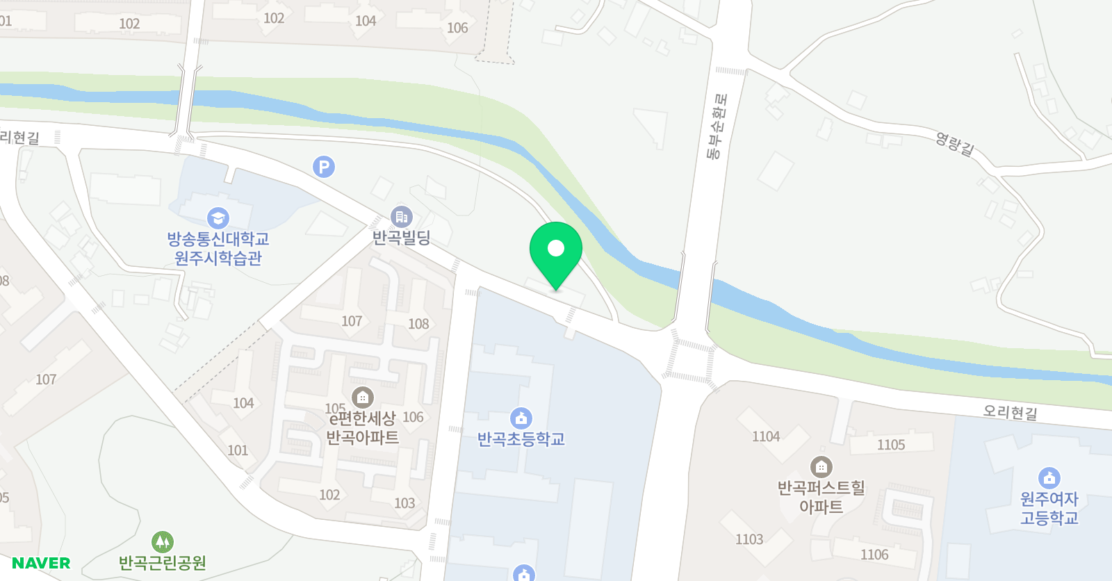 반곡 태권도체육관 위치