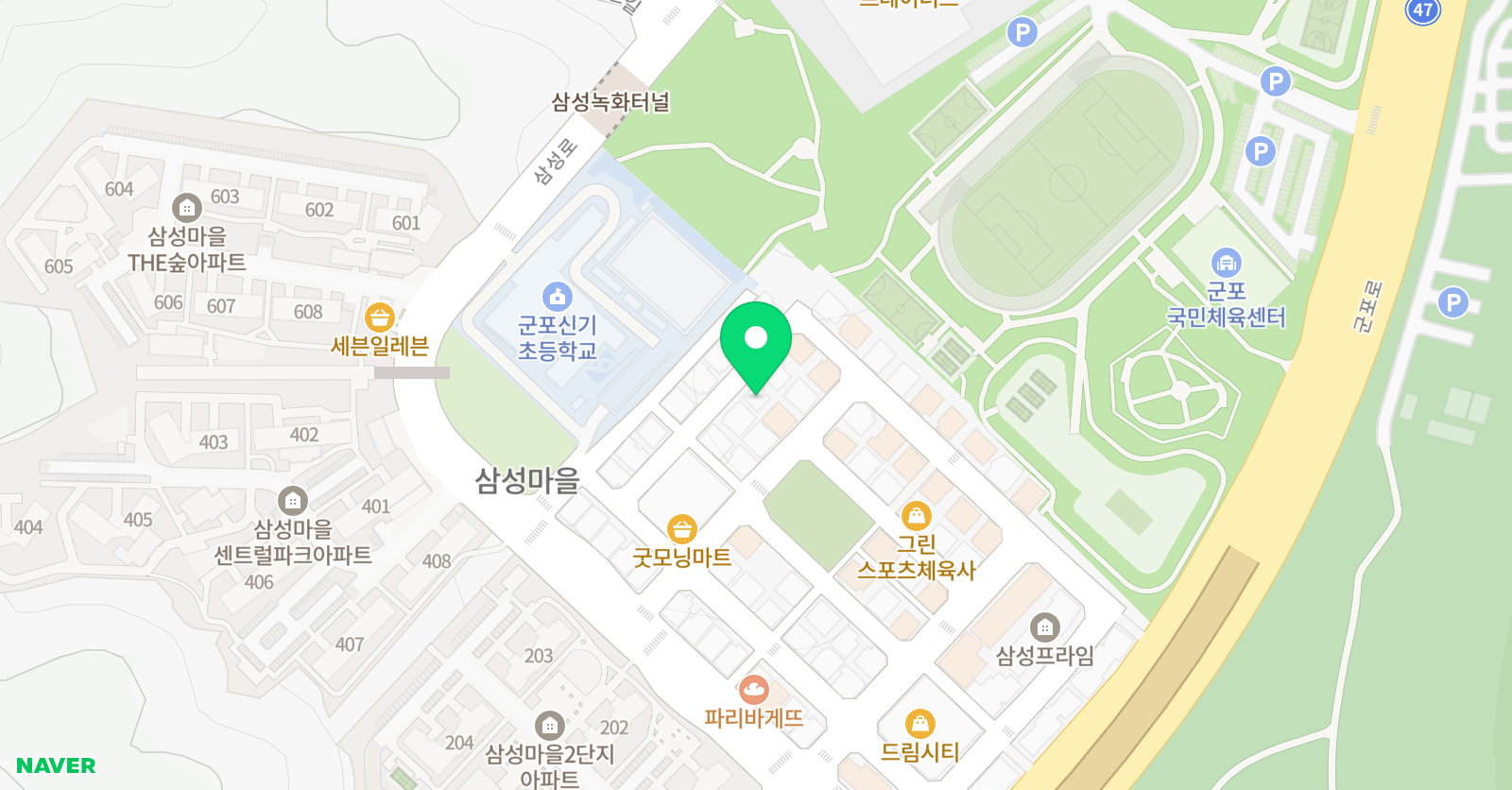 칸타빌레 음악학원 위치