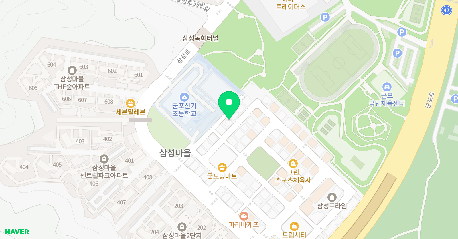 3030 영어 삼성신기러닝센터 위치