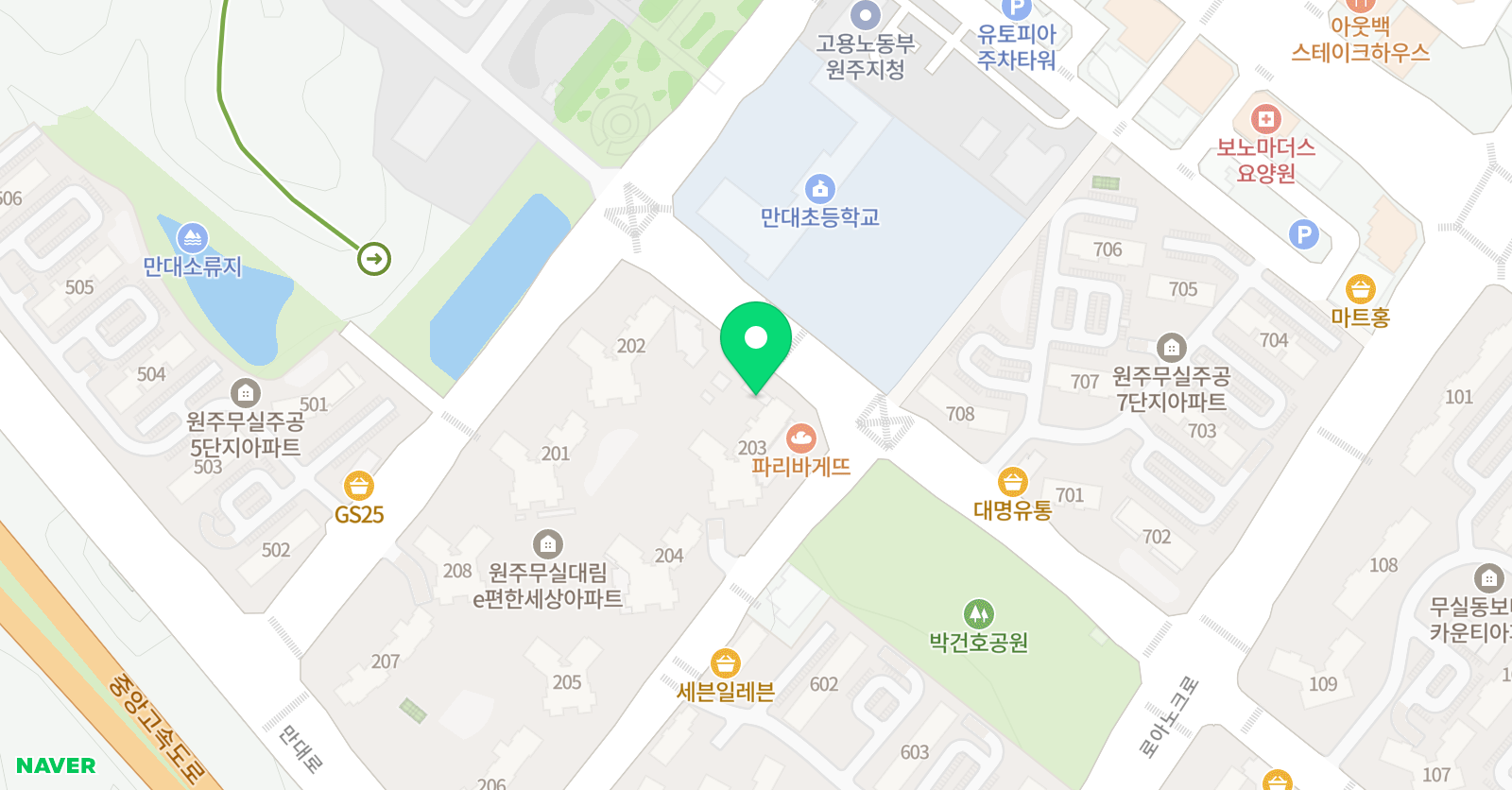 건호 태권도교육관 위치